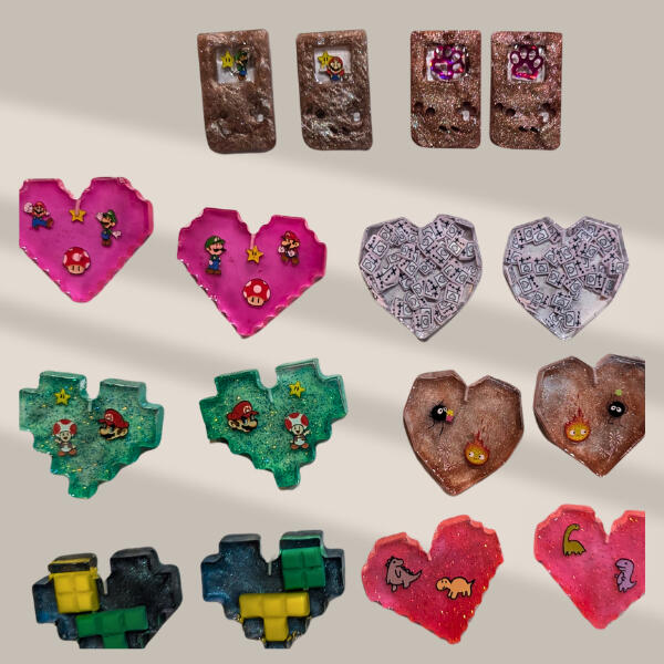 Custom video game and anime themed jewelry