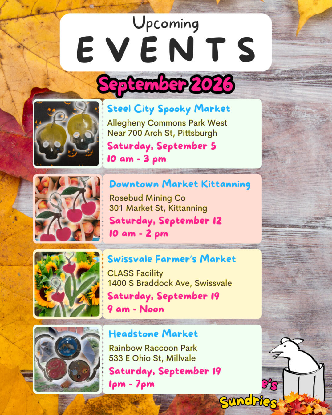 May Events Calendar