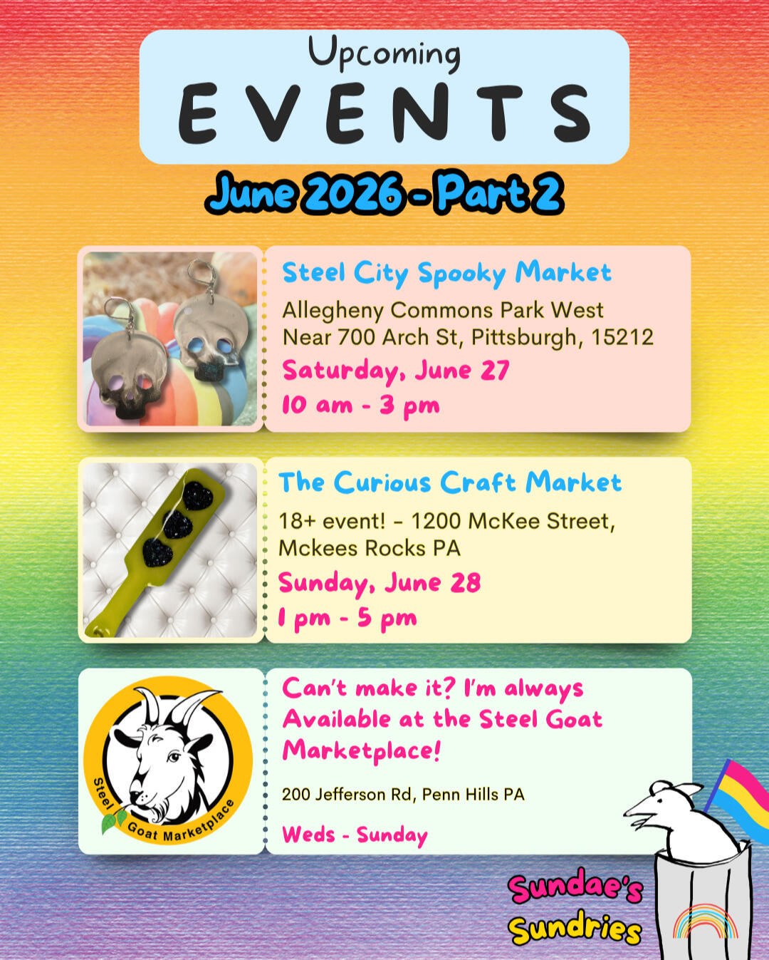 June Events Calendar